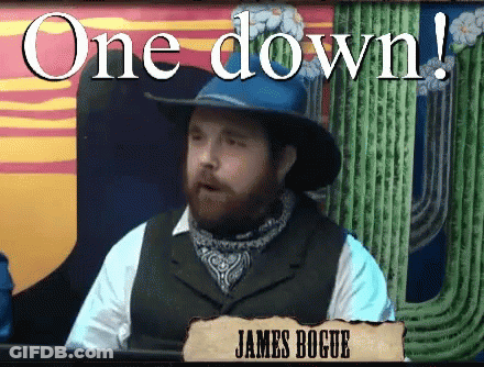 Cowboy Hat Vest Man By One Down Sign GIF