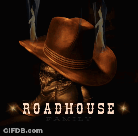 Cowboy Hat With Smoke Roadhouse Family GIF