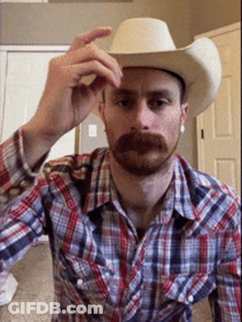 Cowboy Hats Off GIF
