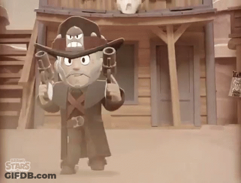 Cowboy Holding Guns GIF