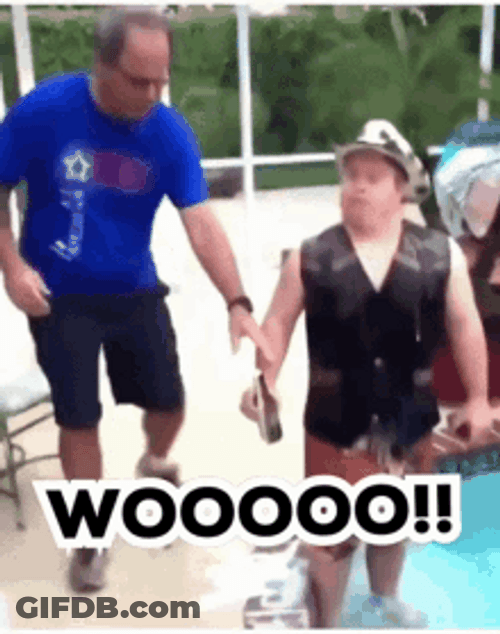 Cowboy Man Doing Ric Flair Woo Reaction GIF