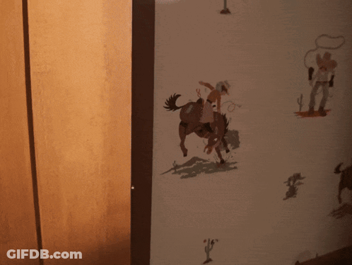 Cowboy Riding Horse With Other Cowboys GIF