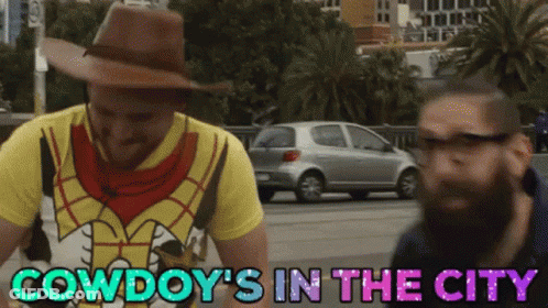 Cowboy's In The City Shirt And Another Man GIF