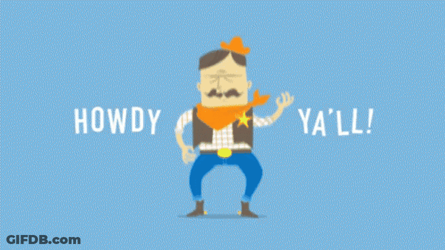 Cowboy Sheriff Howdy Ya'll GIF