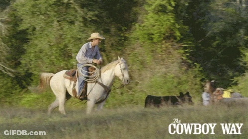 Cowboy Way Poster Man Riding Horse GIF