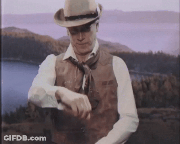 Cowboy Yeehaw Hand Gestures GIF