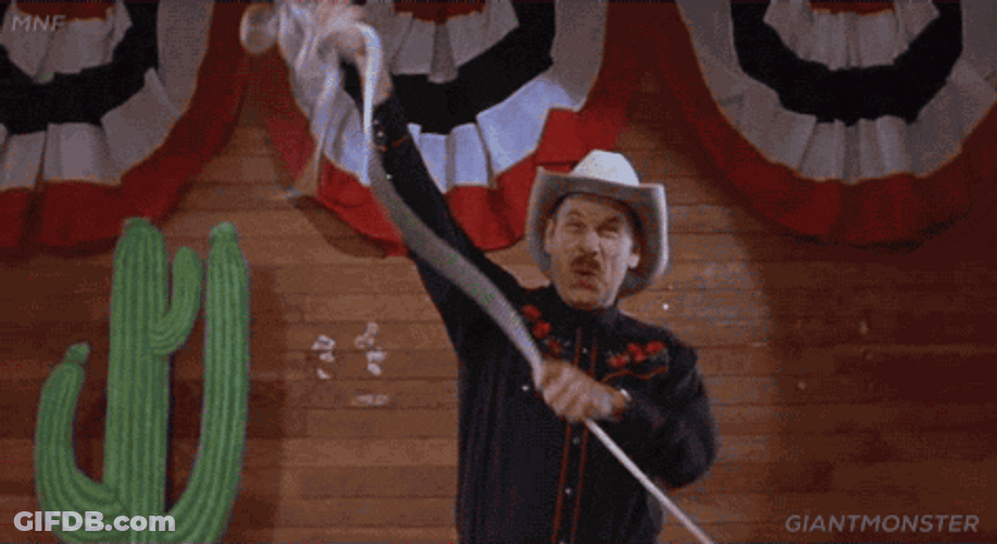 Cowboy Yeehaw Spinning Rope GIF