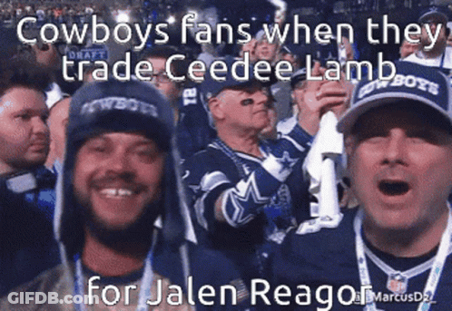 Cowboys Fans Trading CeeDee Lamb For Jalen Reagor GIF