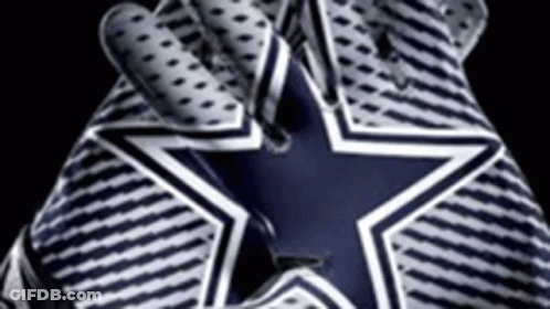 Cowboys Football Cleats With Star GIF