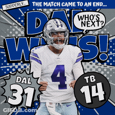 Cowboys Football Player Number 4 GIF