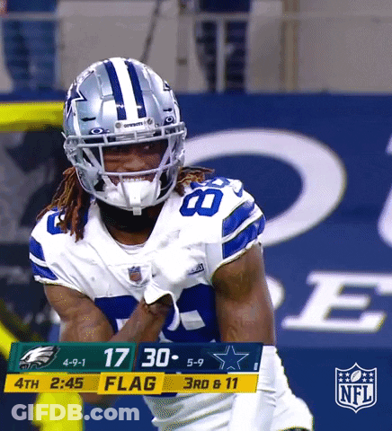 Cowboys Football Player Standing At Scoreboard GIF