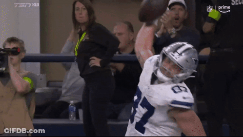 Cowboys Football Player Standing On Field GIF