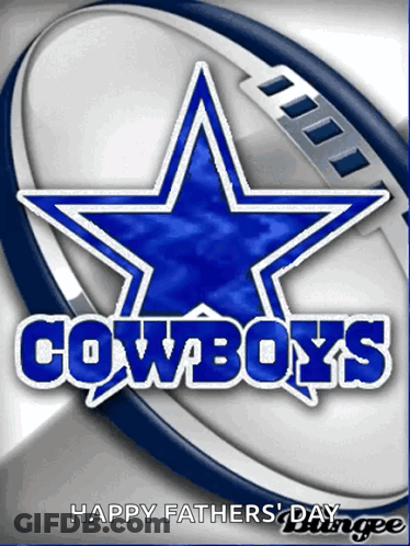 Cowboys Logo On A Football GIF