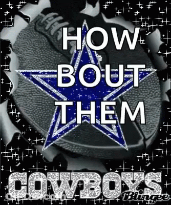 Cowboys Logo Saying How Bout Them GIF