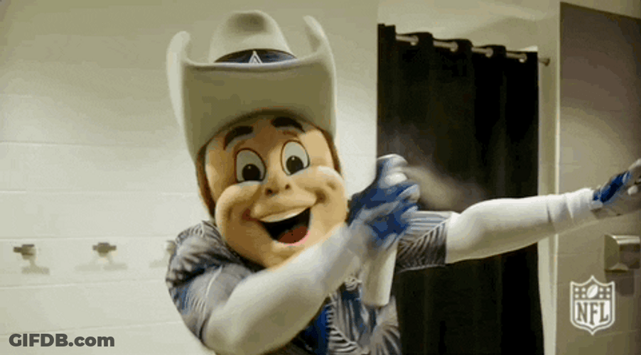 Cowboys Mascot Rowdy Energetic Dance GIF