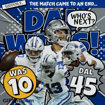 Cowboys Poster Saying The Match Came To An End Whos Next GIF