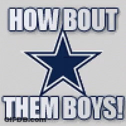 Cowboys Star Saying How Bout Them Boys GIF