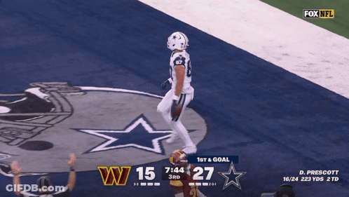 Cowboys Vs Redskins NFL Game On Fox GIF