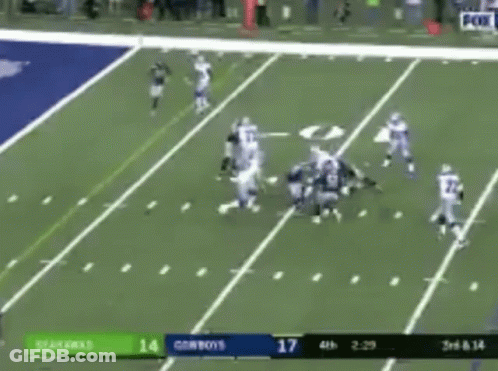 Cowboys Vs Seahawks Football Game GIF