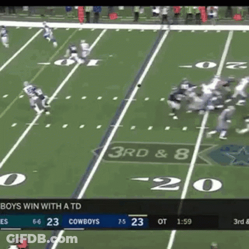 Cowboys Winning Football Game GIF