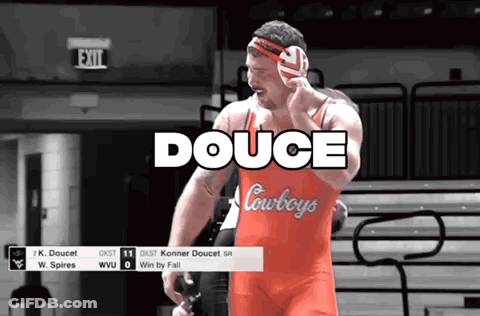 Cowboys Wrestler In Red Outfit GIF
