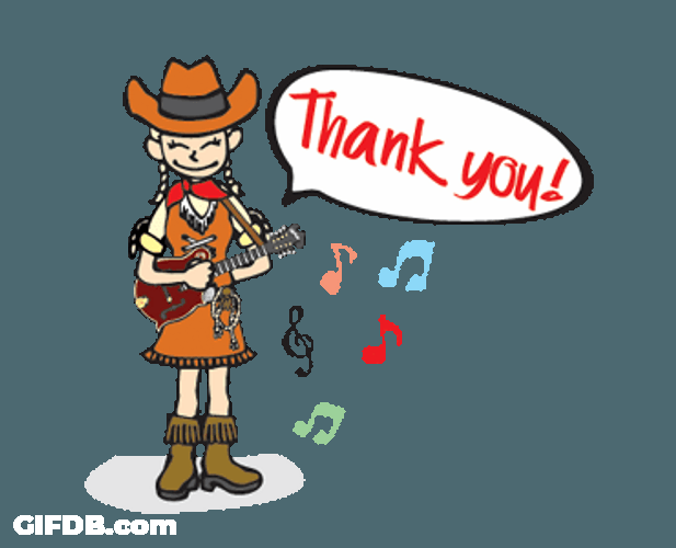 Cowgirl Thank You Sing Guitar GIF