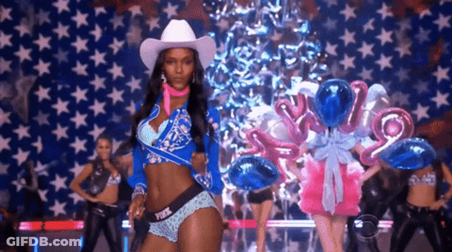 Cowgirl Victoria's Secret Fashion Show GIF