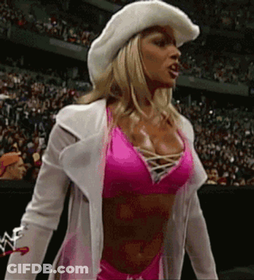 Cowgirl Worry Trish Stratus GIF