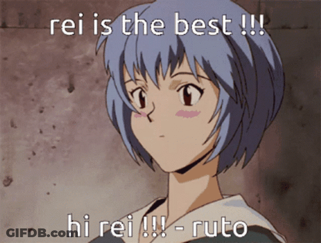 Coy Rei Ayanami Is The Best Meme GIF