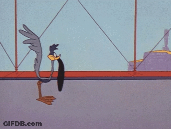 Coyote Drawing Cheating Roadrunner GIF