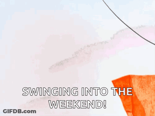Coyote Laying On Cliff Swinging Into The Weekend GIF
