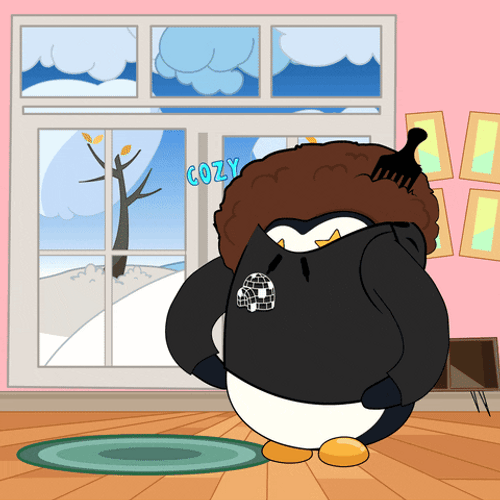 Cozy Boys Penguin Sweater Weather Winter GIF