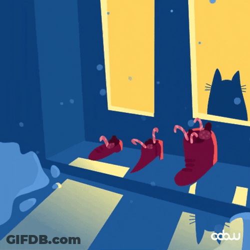Cozy Cat Treats Snow Shadow GIF