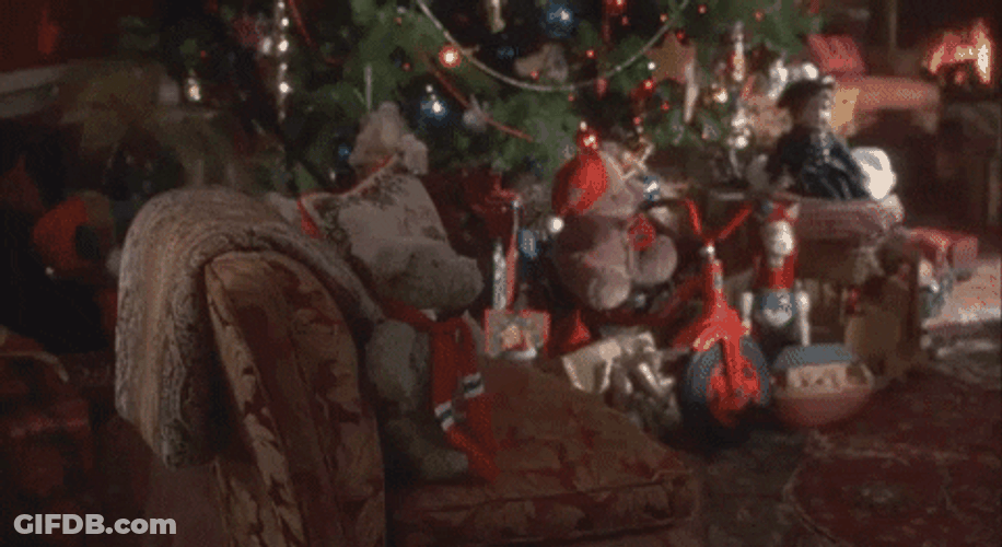 Cozy Christmas Tree Home GIF