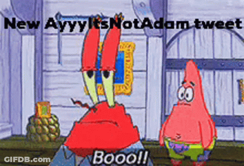 Crab And Patrick From Spongebob Squarepants Are Standing Next To Each Other GIF
