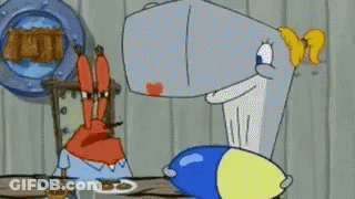 Crab And Whale Sitting At Table GIF
