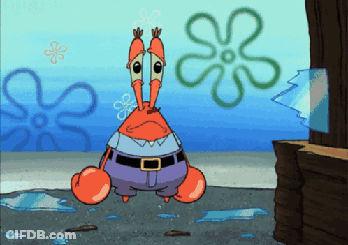 Crab Beside Spongebob Flower GIF