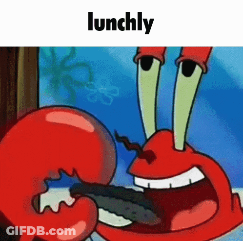 Crab Eating Food With Lunchly GIF