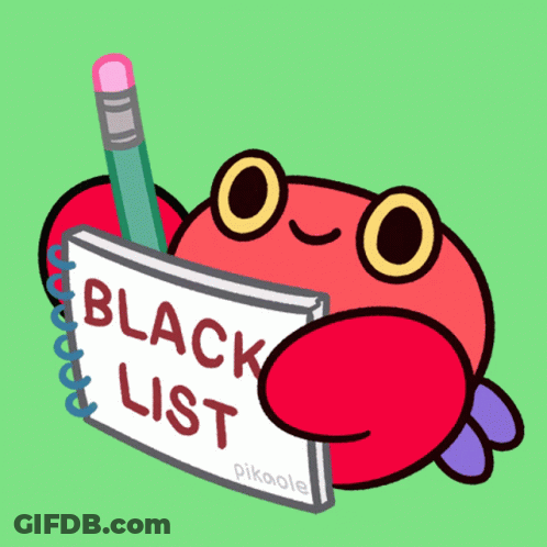 Crab Holding Pencil And Black List GIF