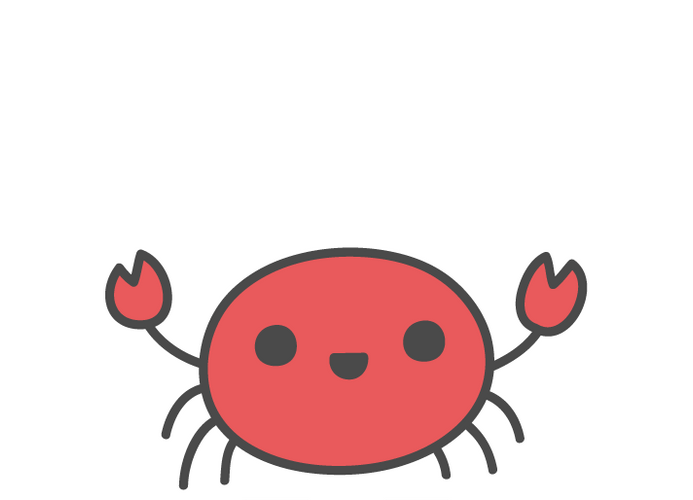Crab Summer Kawaii Art GIF