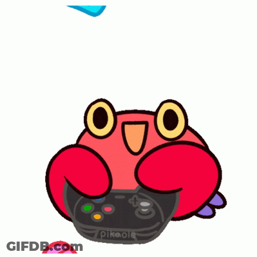 Crabby Crab Playing Games With Siri GIF