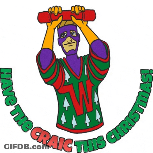 Cracker Pull Happy Christmas GIF