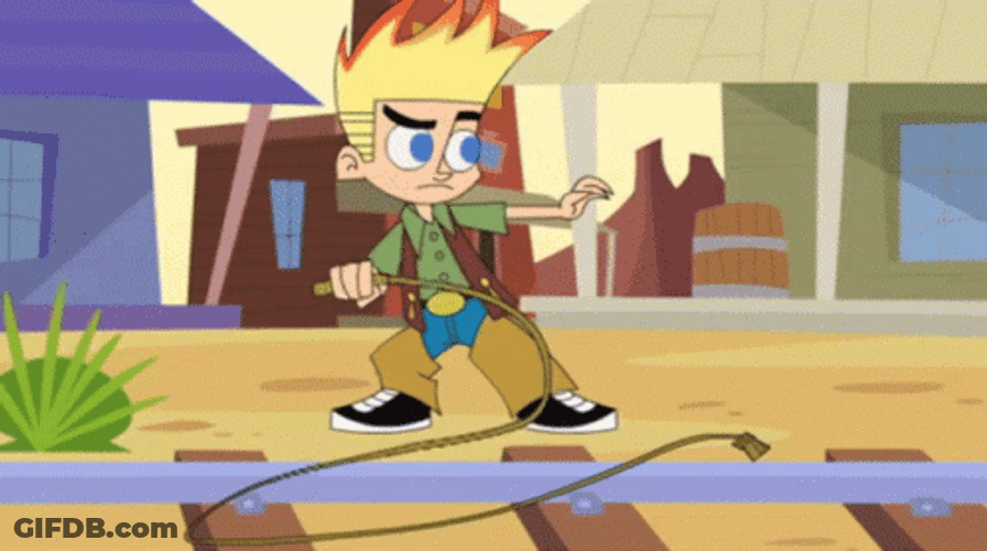 Cracking The Whip Johnny Test GIF