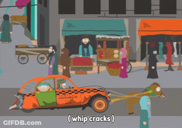 Cracking The Whip On Horse South Park GIF