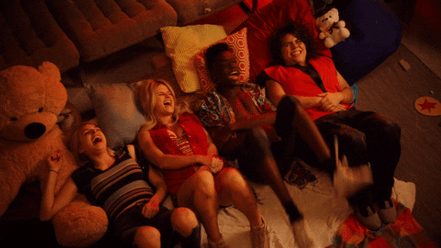 Cracking Up Andie Dakota Imogen Courtney GIF