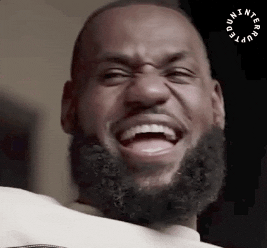Cracking Up Lebron James GIF