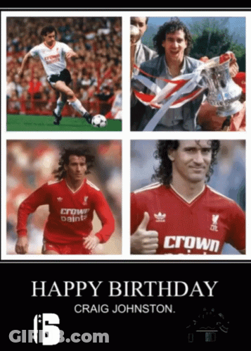 Craig Johnston Birthday Card Collage GIF