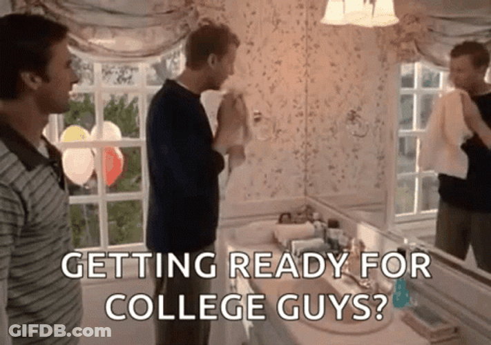 Craig Kilborn Getting Ready For College GIF