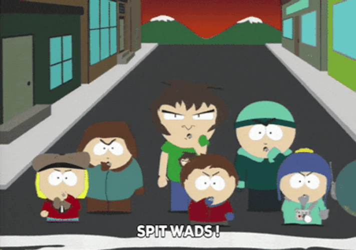 Craig Tucker And Friends Spit Wads GIF