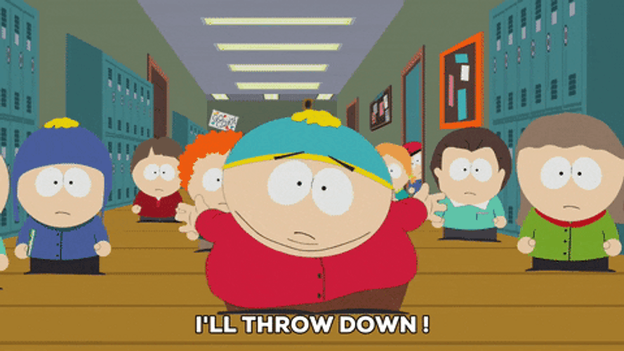 Craig Tucker Eric Cartman I'll Throw Down GIF